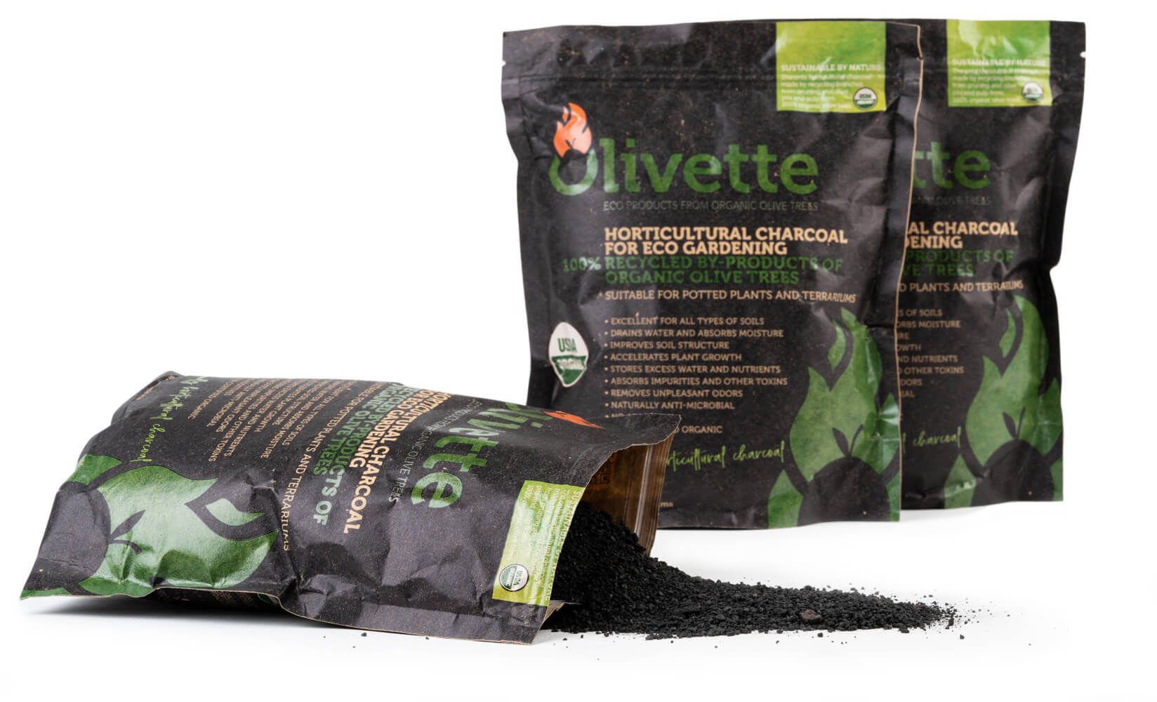 Horticultural charcoal for eco gardening